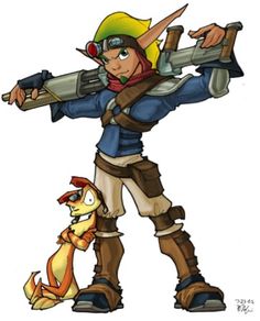 I love Jak and Daxter Comic Collection, Character Design Male, Character Design References, Classic Games, Anime Movies