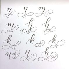 the upper and lowercase letters are drawn in cursive writing