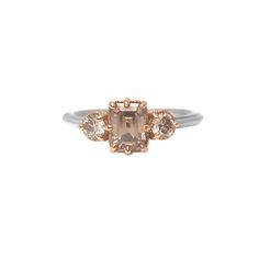 A champagne diamond is a perfect symbol to celebrate your life's moment. This piece is one of a kind. About this ring: Made in 14k rose gold and white gold Center Diamond: 1.01ct champagne emerald cut diamond (olive-brown, champagne tone) Accent Diamond: ~0.3ctw champagne round diamonds Clarity: SI1 Measurements: Top Width: 7mm, Width: 1.8mm Finger size 6, resizable 5-7 This piece is in stock and will take 2-3 days to ship. (Resizing may take extra 2-3days.) Thinking of using different metals or Champagne Diamond Engagement Ring Yellow Gold, Oval Champagne Diamond Ring, Engagement Rings Champagne Diamond, Champagne Colored Diamond Rings, Champagne Diamond Ring, Champagne Diamond Rings, White Diamond Ring, Emerald Cut Diamond, Champagne Diamond