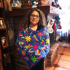 Beautiful blue poncho, made with pre-washed blue blanket. Embroidered entirely by hand. In stock for immediate shipping. FREE SHIPPING IT IS SENT BY MEXICO POST OFFICE, IT TAKES APPROXIMATELY 12 DAYS TO ARRIVE TO ANYWHERE IN THE UNITED STATES. At the time of purchase, don't forget to include your phone number to put it on the shipping label, THANK YOU VERY MUCH. FREE SHIPPING IT IS SENT BY MEXICO POST OFFICE, IT TAKES APPROXIMATELY 12 DAYS TO ARRIVE TO ANYWHERE IN THE UNITED STATES. At the time Traditional Blue One-size Poncho, Traditional Blue Poncho, Blue One-size Poncho For Festivals, One Size Blue Poncho For Festivals, Blue One Size Poncho For Festival, One Size Blue Shawl For Festivals, Ladies Poncho, Blue Blanket, Beautiful Blue