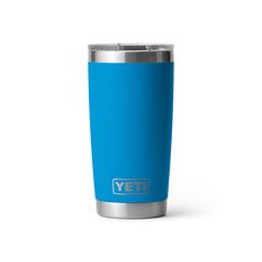 the yeti travel mug is shown on a white background