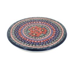 6.5" diameter - the perfect accessory for your kitchen! The Art of Polish Pottery, as we know it today, started as local folk art centuries ago in the German province of Silesia. Platter Board, Jungle Flowers, Cooking Essentials, Polish Pottery, Trivets, Blue Rose, Serving Platters, Bed Bath Beyond, Folk Art