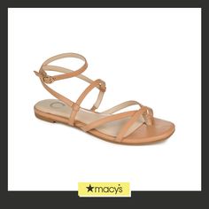 in stock Strappy Flat Sandals, Strappy Sandals Flat, Strappy Flats, Sandal Online, Journee Collection, Fine Jewelry Gift, Kids Jewelry, Trendy Jewelry, Outdoor Accessories