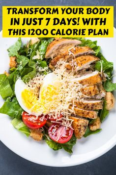 Embark on your weight loss journey with our 1200-calorie, low-carb meal plan packed with tasty, filling recipes designed to help you lose weight without sacrificing flavor. Calorie Deficit Meal Plan 1200 Easy Diet, 1200 Calorie Meal Plan Low Carb, Low Calorie Meal Plan, Filling Low Calorie Meals, 1400 Calorie Meal Plan, 2024 Health, Whole Foods Meal Plan