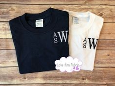 "These monogrammed t-shirts are made of a comfortable cotton fabric, making a casual, yet stylish, addition to the wardrobe of any boy. I offer boys t-shirts using four different styles of fonts. Shirts ordered from this listing will be monogrammed using a stacked font as shown in the listing picture. The order of the letters will be FIRST NAME as the top, small letter, MIDDLE NAME as the bottom small letter, and LAST NAME as the large letter. IMPORTANT: When placing your order please provide th Casual Cotton Monogram T-shirt, White Monogram Crew Neck T-shirt, Personalized Black Cotton T-shirt, Personalized Black Crew Neck T-shirt, Customizable Basic Cotton Shirt, White Personalized Crew Neck Shirt, Personalized White Crew Neck Shirt, Personalized Short Sleeve Cotton Shirt, Personalized White Crew Neck Top