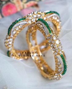 Silver Jewelry Indian, Diamond Ornaments, Polki Bangles, Silver Market, Bridal Indian, Indian Bangles, Silver Jewellery Indian, Bangles Design, Bangles Indian