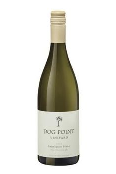 a bottle of dog point vineyard pinot sauvignone, with the label on