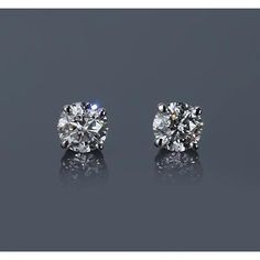 Diamond Stud Earring, Round Diamond Earrings, Diamond Earrings Studs Round, Gold Diamond Earrings Studs, Natural Earth, Diamond Stud, Round Earrings, 1 Carat, Diamond Stone