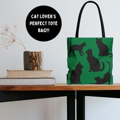 This stylish black cats tote bag is made from reliable, durable materials, made to last for seasons. Perfect for all cat lovers and fur-parents! We take pride in our unique one of a kind designs and products and we hope you will love it too MORE CAT ITEMS HERE----> https://www.etsy.com/shop/PureSakusei?ref=dashboard-header§ion_id=47189189 BROWSE OUR FULL STORE ----> https://www.etsy.com/shop/PureSakusei?ref=dashboard-header Please note this item DOES NOT HAVE GIFT MESSAGE option available Availa Black Rectangular Bag With Cat Design, Black Rectangular Bag With Cat Print, Black Travel Bag With Cat Print, Black Everyday Bag With Cat Print, Black Everyday Bags With Cat Print, Everyday Black Bag With Cat Print, Black Cat Design Tote Bag, Black Tote Bag With Cat Design, Black Cat Print Bag For Gift