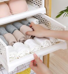 Basket Drawer, Closet Storage Drawers, Wardrobe Storage Boxes, Stackable Baskets, Closet Clothes Storage, Basket Drawers, Clothes Organization Diy, Plastic Shelves, Closet Accessories