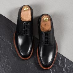 Anders Split-Toe Derbies – Beckett Simonon Most Comfortable Dress Shoes, Comfortable Dress Shoes, How To Make Shoes, Monk Strap, Full Grain Leather, Nice Shoes, Pebbled Leather, Me Too Shoes, Derby