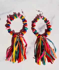 Genni , Earrings, papierdollfactory, Statement Earrings, Bohemian Hoop Earrings For Summer Parties, Bohemian Party Jewelry With Ear Wire, Hippie Adjustable Party Jewelry, Hippie Dangle Earrings For Beach, Multicolor Hippie Earrings For Summer, Hippie Multicolor Earrings For Summer, Adjustable Bohemian Earrings For Parties, Unique Hoop Earrings For Party, Adjustable Multicolor Bohemian Hoop Earrings