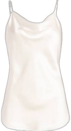 White Sleeveless Satin Camisole, White Satin Sleeveless Camisole, White Camisole Blouse For Party, Chic White Satin Tank Top, White Fitted Camisole Blouse, White Satin Camisole For Spring, White Satin Cami Top, White Satin Tank Top For Summer, White Fitted Cami Blouse