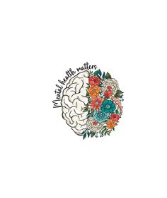 a drawing of a brain with flowers on it and the words, what is your mother?