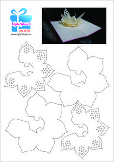 the paper flower is cut out and ready to be made