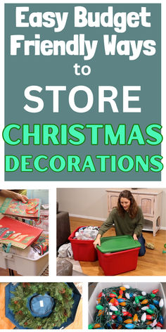 How to Store Christmas Decorations Diy Christmas Storage, Store Christmas Decor, Ornament Storage Box