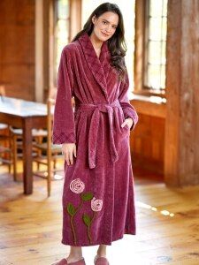 The Ideal Mix of Plush Comfort, Flattering Style, and Pretty Details Women's Robe, Shawl Collar, Classic Elegance, Relaxation