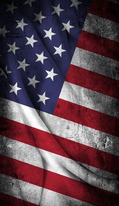 an american flag is shown in this artistic photo with grungy textured background