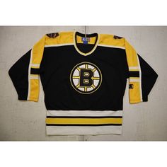 a hockey jersey with the boston logo on it