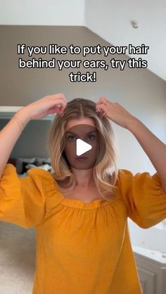 LIZ | Hair Health Healer on Instagram: "If you like to put your hair behind your ears, try this simple hairstyle trick!❤️‍🔥  Follow for more hair tips. 💫  #simplehairstyles #momhairstyle #fyp #easyhairstyles #hairbehindears #momsofinstagram" Everyday Hairstyles With Bangs, Medium Hair Easy Styles, Cute Ways To Style Shoulder Length Hair, Behind One Ear Hairstyle, Hair Hacks For Thinning Hair, Lazy Mom Hairstyles, Hair Behind One Ear Hairstyles, Hairdo For Thinning Hair, New Mom Hairstyles