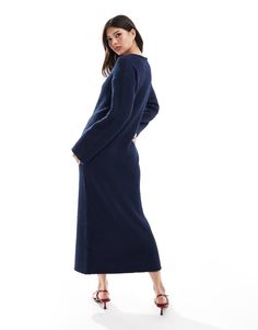 Vestidos de 4th & Reckless Para tus días libres Diseño liso Cuello de pico Manga corta Corte holgado Sweater Maxi Dress, Maxi Dresses Fall, Winter Party Dress, Spring Floral Dress, Long Black Dress, Jumpsuit Shorts Rompers, Satin Slip Dress, Plain Design, Petite Maternity