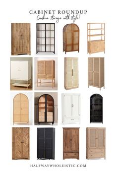 the cabinet roundup includes several different styles and sizes