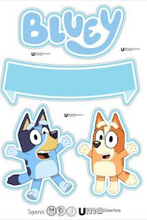 the bluey stickers are designed to look like cartoon characters