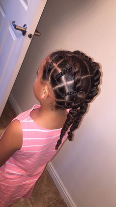 2nd Grade Hairstyles Black, Preschool Hairstyles Girl Black, Mixed Girl Hairstyles Kids, Mixed Kids Hairstyles, Mixed Girl Hairstyles, Cute Toddler Hairstyles, Girly Hairstyles