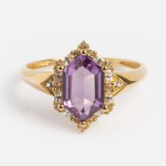 Solid Gold 2024 June Capsule Vintage Inspired Alexandrite Statement Ring | Local Eclectic Antique Gemstone Rings, Alexandrite Gemstone, Ring Inspiration, Local Eclectic, Travel Jewelry Case, Birthday Wishlist, Black Jewelry, Shiny Things, Vintage Glamour