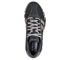 Tear into the terrain in sporty style and trail-walking comfort with Skechers Urban Trax. This casual hiker features a lace-up leather and synthetic upper with a cushioned Skechers Air-Cooled Memory Foam insole. | Skechers Men's Urban Trax Sneaker | Wide Width | Skechers Air-Cooled Memory Foam cushioned comfort footbed | Lace-up leather and synthetic upper | Flexible traction outsole | 1/4-inch heel | Skechers Trail Walking, Olive Style, Shoe Technology, North And South America, Wide Shoes, Walking Trails, 4 Inch Heels, Sporty Style, Shopping Hacks