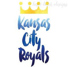 kansas city royals watercolor logo