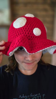 Super cute mushroom bucket hat that is perfect for a whimsical hike in the woods, or just relaxing by the pool. Pick your favorite color or get a few to match your favorite outfits! --- Care Instructions --- Machine wash warm, permanent press setting if available. Do not bleach. Tumble dry low. Do not iron. Do not dry clean. - - - Different sizes available - - - Adult Large: The hat circumference is 22 and 3/4 inches, and the hat length is 9 1/4 inches. Adult Medium: The hat circumference is 21 Cute Hats With Curved Brim For Outdoor, Cute Outdoor Hat With Curved Brim, Cute Curved Brim Hat For Outdoor, Cute Outdoor Bucket Hat With Wide Brim, Cute Bucket Hat For Outdoor, Cute Wide Brim Bucket Hat For Outdoor, Cute Sun Hat With Curved Brim For Outdoor, Cute Wide Brim Bucket Hat, Fun Bucket Hat With Curved Brim For Outdoor