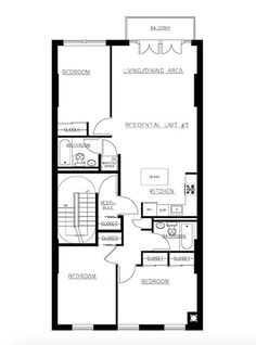 the floor plan for a two bedroom apartment