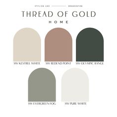 the color scheme for thread of gold home