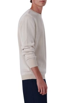 Knit from lightweight cotton with a comfortable fit, this long-sleeve sweater brings casual polish to everyday ensembles. 28" length; 44" chest Crewneck Long sleeves Ribbed cuffs and hem 100% cotton Dry clean Made in Italy Rib Sweater, Ribbed Sweater, Sleeve Sweater, Long Sleeve Sweater, Chalk, Comfort Fit, In Italy, Dry Clean, Nordstrom