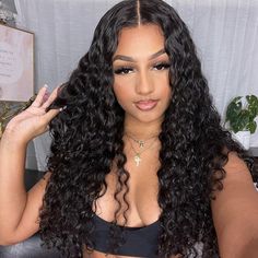 Water Wave Wear Go Glueless 6x5 Pre Cut Lace Closure Wig Wet and Wavy Human Hair Bleached Knots Natural Curly Wig, Natural Waves Hair, Ombre Wigs, Body Wave Wig, Lace Closure Wig, Hair Collection, Closure Wig, Hair Wear, Hair Quality