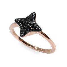 Bey ring black diamonds, Black star shaped ring and ✫ HOTCROWN Gold Ring Stacking, Glow Stars, Zierlicher Ring, Black Diamond Ring, Ring Stacking, Diamond Star, Black Diamonds, Star Ring, Ring Women