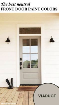 the best neutral front door paint colors