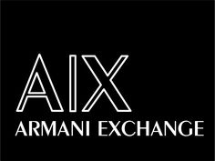 the logo for armani exchange, which is an acronym that has been used in many languages