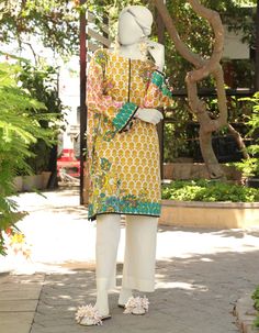 Junaid Jamshaid JLAWN-S-JST-23-1663 Lawn Eid Prets Yellow Long Sleeve Lawn Suit For Summer, Yellow Lawn Suit With Printed Motifs For Summer, Yellow Cotton Lawn Suit For Summer, Summer Yellow Cotton Lawn Suit, Casual Yellow Lawn Suit For Spring, Yellow Digital Print Sets For Summer, Green Lawn Suit With All Over Print For Spring, Summer Lawn Suit With All Over Print, Casual Summer Lawn Suit With All Over Print