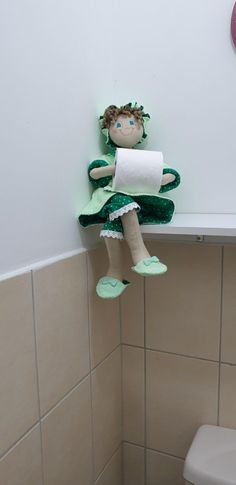 "This handmade textile doll toilet paper holder will decorate your bathroom. It's a special gift for a housewarming, new home, gift for mom, for sister, or as Christmas gift. Materials: The doll is made from 100% cotton.  Towel. Measures approx.: Length: 21\" (53 cm) Width: 8\" (20 cm) The product will be sent beautifully gift-wrapped, ready to be given as a present. There may be slight differences, around the color shades between the product in the image and the actual product. These differences are due to changes in photography or the quality of the computer screen. Every piece is unique, no two items are the same. The paper roll is not included. For more doll toilet paper holders: https://www.etsy.com/shop/NoaZoharHandcrafts?ref=seller-platform-mcnav&section_id=18342265   Thanks for sho Funny Toilet Paper Holder, Sister Christmas Gifts, Stocking Stand, Unique Toilet Paper Holder, Gifts For Mom Christmas, Christmas Gifts For Sister, Sister Christmas, Cotton Baby Blankets, Handmade Textiles