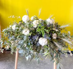 Casket Floral Spray - Floret + Foliage Flower delivery in Fargo, North Dakota Casket Floral Arrangements For Men, Wearable Plant, Casket Spray, Grave Flowers, Casket Sprays, Cemetery Flowers, Prom Flowers, Immediate Family, Special Flowers