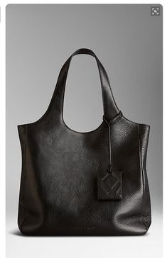 Black Leather Bag, Tote Bag Leather, Burberry Bag, Hobo Bag, Tote Handbags, Leather Purses