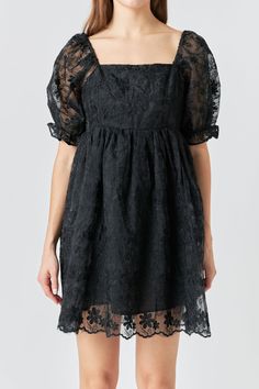 This floral embroidered babydoll dress is perfect for a day out or a special event. With a stylish square neckline and puff short sleeves, this dress is sure to turn heads. And with its back zipper closure and scalloped hem, you'll feel confident and beautiful all night long. Loose fit Puff short sleeves Square neckline Back smocking Back zipper closure Lined Scalloped hem Hand wash cold Do not bleach Do not tumble dry Iron low Shell: 100% Polyester Lining: 100% Polyester JJ1676D Total length: 3 Scalloped Hem, Babydoll Dress, Square Necklines, Feel Confident, Square Neckline, Floral Embroidery, Special Event, Plus Size Dresses, Smocking