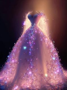 Sparkle Wedding Dress, Cute Prom Dresses, Fantasy Gowns