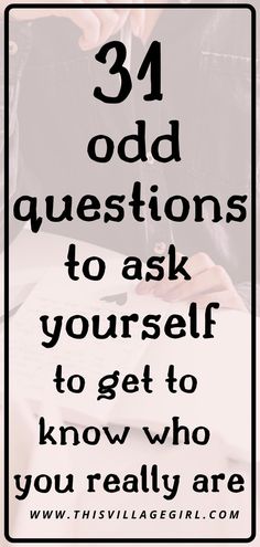 31 Questions To Ask Yourself, Odd Questions To Ask, Questions To Get To Know Yourself, Find My Passion, Healing Journaling, Questions To Ask Yourself, Self Care Bullet Journal, Writing Therapy