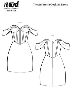 the ambrosia cocktail dress sewing pattern