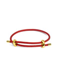 Rebecca Bracelet Gold Braided Bracelet With Adjustable Nylon Cord, Adjustable Braided Red Jewelry, Gold Casual Braided Bracelets With Adjustable Length, Casual Gold Braided Bracelet With Adjustable Length, Adjustable Modern Braided Bracelets, Casual Gold Resizable Braided Bracelets, Adjustable Gold Bracelet With Nylon Cord, Adjustable Gold Nylon Cord Bracelet, Gold Nylon Cord Bracelet For Everyday