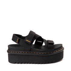 Dr. Martens Kimber II Platform Sandal - Black Doc Marten Sandals, Collage Elements, Doc Marten, Fashion Collage, Webbing Strap, Goodyear Welt, Doc Martens, Nails Ideas, Velcro Straps