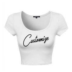 Customize this adorable white crop top! Here's what to do: 1. Pick font type 2. Pick font color 3. Pick what you want it to say LIST THE ABOVE IN THE NOTES SECTION AT CHECKOUT! NOTE: Be very specific when listing how you want the text, layout and any puctuation on your item. For instance, if you would like it on multiple lines versus one line, let us know (order notes come over as a run on sentence so we don't know unless you specifically communicate this). Also, if there are multiple items in y Fitted Basic White Crop Top, White Fitted Basic Crop Top, Basic White Cotton Crop Top, White Basic Cotton Crop Top, Fitted Cropped Tops With Letter Print, Fitted Cropped T-shirt With Letter Print For Summer, Fitted Casual Crop Top With Letter Print, Fitted Letter Print Cropped Shirt For Spring, White Crew Neck Cropped Shirt For Summer